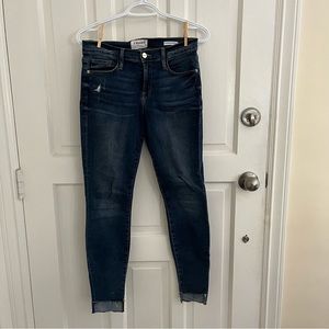 Aritzia Frame jeans, dark blue, size 26, inseam 27"